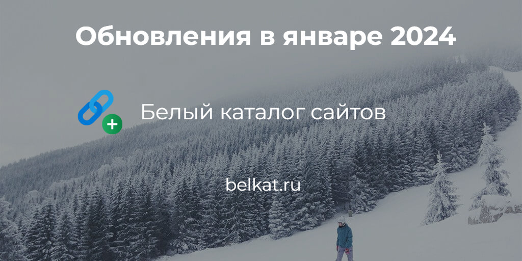 Обновления каталога в январе 2024